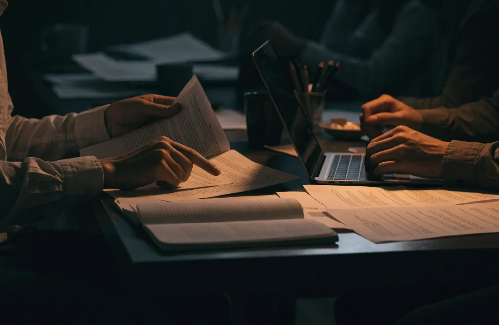 Checking source documents and notes before publication